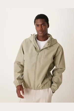 Calvin Klein Zip up technical jacket in beige