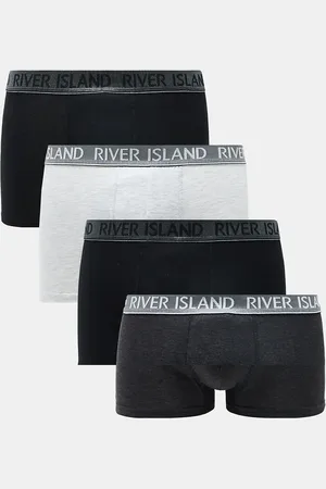 River Island 4 pack trunks in