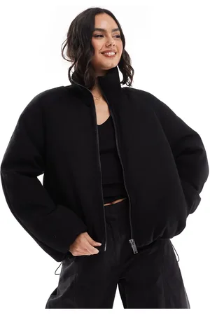 ASOS Knit collar clean puffer jacket in