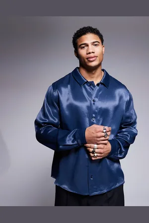 ASOS Relaxed boxy shirt in satin