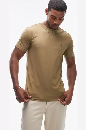 Calvin Klein Premium heavyweight t-shirt in olive