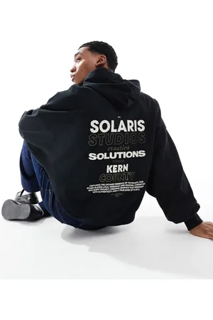 ASOS Extreme oversized hoodie with chest and back print in