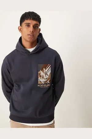 MANGO Regular fit graphic hoodie in