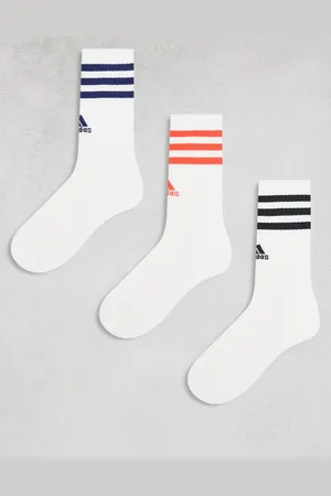 adidas Adidas Training Essential 3 stripe socks in multi colours 3 pack