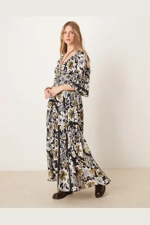 Free People Dixie floral print maxi dress in