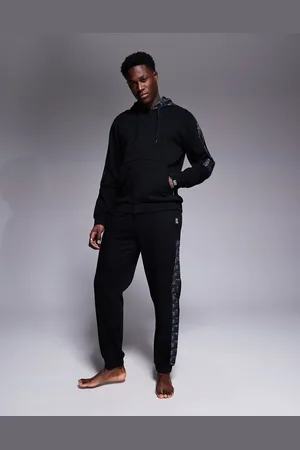 EA7 Armani joggers co-ord with logo tape detail in