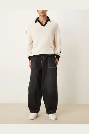 ASOS Baggy balloon jeans in washed