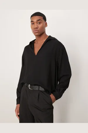 ASOS Oversized boxy overhead shirt with deep v in
