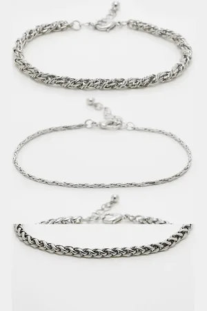 ASOS 3 pack chain bracelets in tone