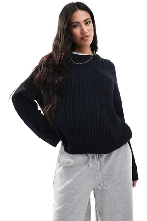 ASOS Fisherman knit jumper in