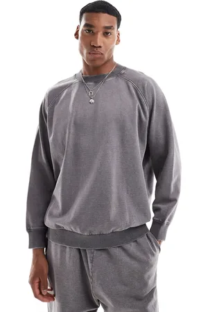 ASOS Co-ord oversized sweatshirt with raglan sleeve in washed