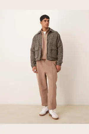 ASOS Co-ord oversized pintuck jogger in - TAN