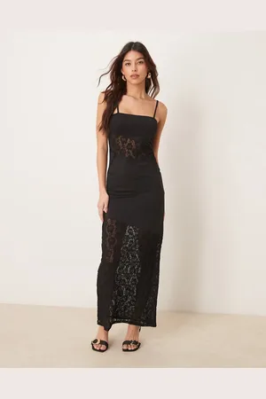 ASOS Lace spliced cami maxi dress in