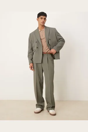 ASOS Wide leg suit trousers in