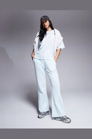 Kaiia Design bubble logo wide leg joggers co-ord in light