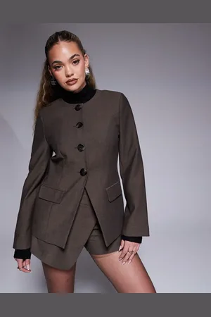 River Island Scoop neck blazer co-ord in