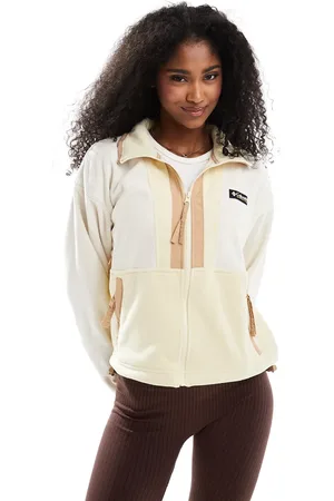 Columbia Backbowl II full zip fleece in and yellow