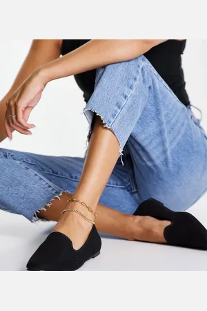 ASOS Wide Fit Lakeside ballet flats in suedette