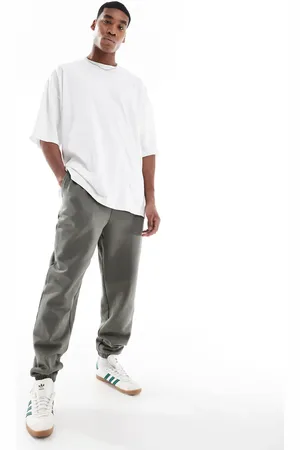 ASOS Premium heavyweight oversized joggers 400gsm in KHAKI