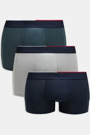 Tommy Hilfiger Everyday Micro 3 pack trunk in grey/blue