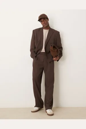 ASOS Wide leg suit trousers in