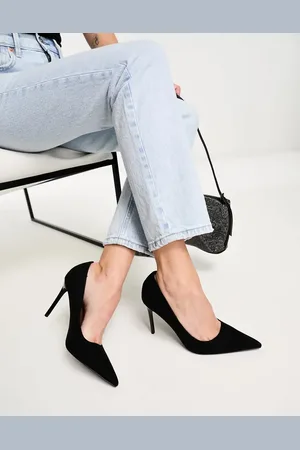ASOS Paphos pointed high heeled court shoes in suedette