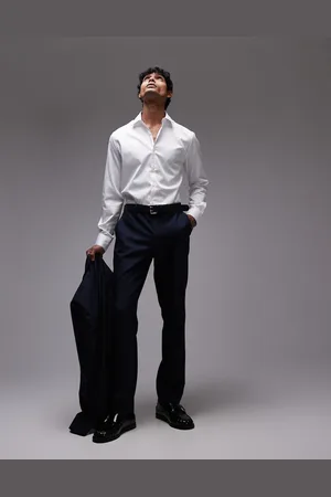 Topman Slim suit trousers in