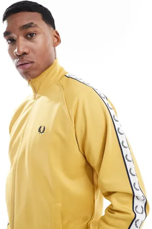 Fred Perry Contrast taped track jacket in
