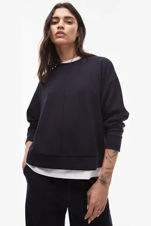 MANGO Seam front sweatshirt co-ord in