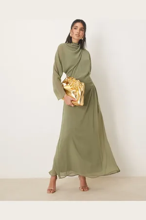 ASOS High neck maxi dress in