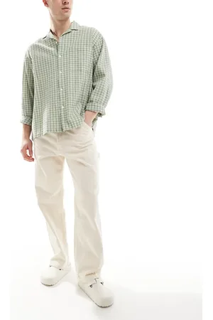 JACK & JONES Alex baggy carpenter fit jeans in ecru