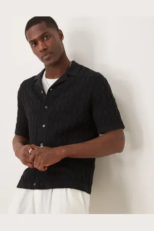 Abercrombie & Fitch Short sleeve knit button up polo in