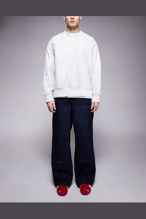 ASOS Super baggy carpenter jeans in indigo