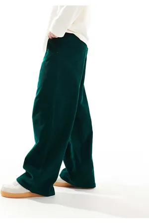 ASOS Super baggy cord trouser in dark