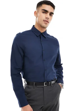 ASOS Smart linen regular shirt in