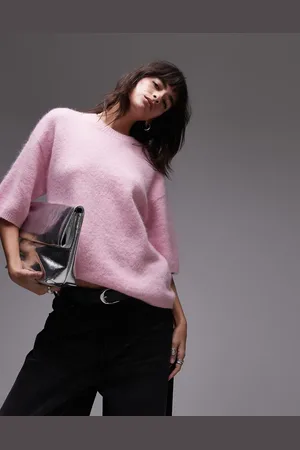 ARKET Alpaca and wool blend short sleeve sweater in