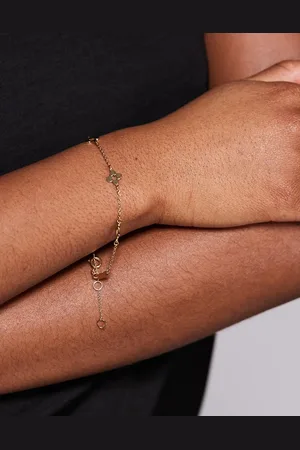 Aldo Elbelia flower charm bracelet in plated