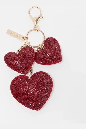 Aldo Myrlilove heart bag charm in and gold