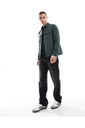 Fred Perry Technical zip through overshirt in dark