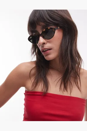 & OTHER STORIES Slim oval sunglasses in tortoiseshell