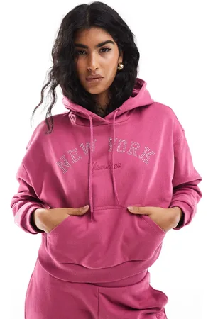 New Era NY Yankees embellished logo hoodie co-ord in