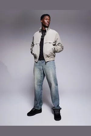 Armani Exchange Waffle windbreaker jacket in beige