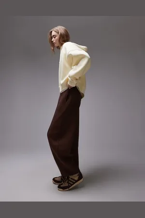Topshop Oversized hoodie in buttermilk yellow