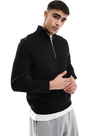 ASOS Quarter zip sweatshirt in