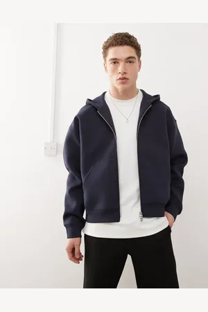 Weekday Simon scuba zip through hoodie in