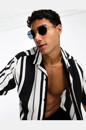 Only & Sons Hexagonal sunglasses in