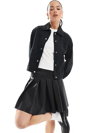 New Look Cropped cotton shacket in