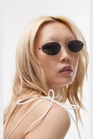 Topshop Lanzarote metal angular sunglasses in