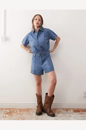 Wrangler Denim playsuit in mid
