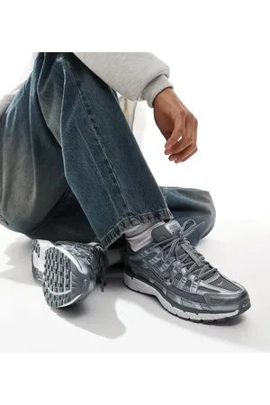 Nike P-6000 trainers in dark and silver